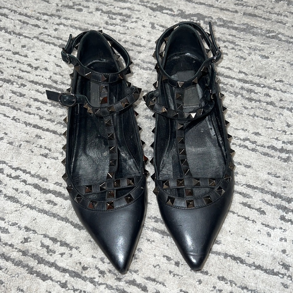 Valentino rock stud flats
